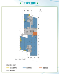 東啟大廈_一樓平面圖顯示商業社會設施配置