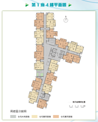 東啟大廈_第1座4樓平面圖